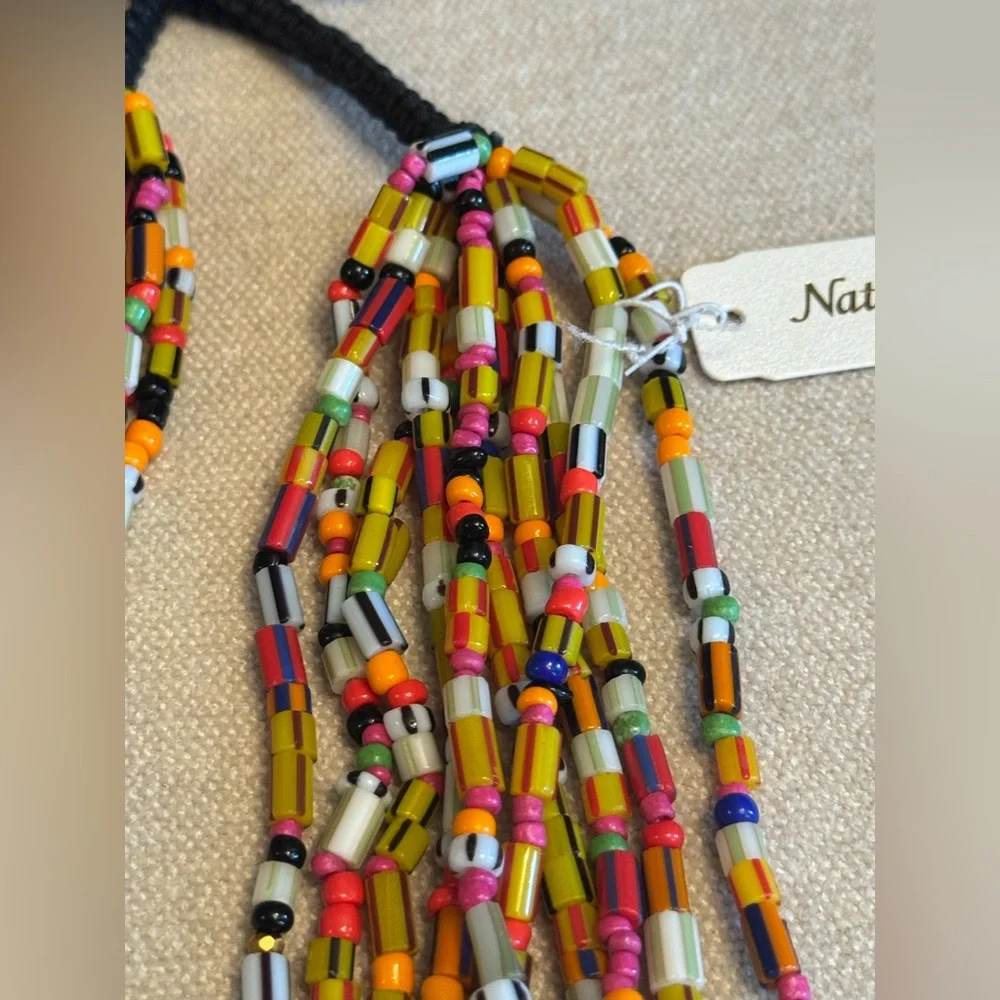 Natasha Couture Glass Beaded Multi-Strand Necklace